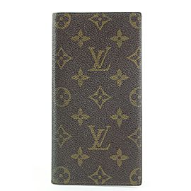 Louis Vuitton Monogram Long Bifold Checkbook Wallet 20lk0218