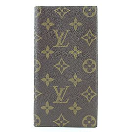 Louis Vuitton Monogram Long Checkbook Bifold Wallet 295lvs217