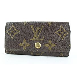 Louis Vuitton Monogram Multicles 4 Key Holder Case Wallet Holder 449lvs62