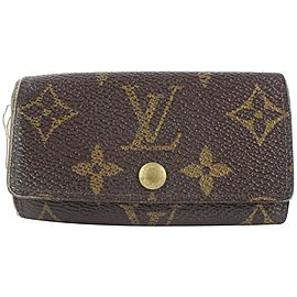 Louis Vuitton Monogram Multicles 4 Key Holder Wallet Case 9lk0122