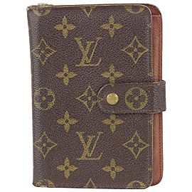 Louis Vuitton Monogram Papier Snap Zip Wallet 111lvs76