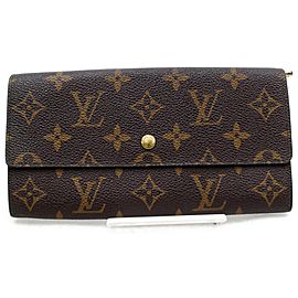 Louis Vuitton Monogram Portefeuille Sarah Long Bifold Wallet 861201