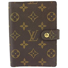 Louis Vuitton Monogram Small Ring Agenda PM Diary Cover Notebook 724lvs622