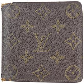 Louis Vuitton Monogram Bifold Men's Wallet Marco Florin Multiple Slender 1LK1129