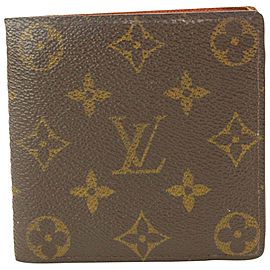 Louis Vuitton Monogram Bifold Slender Marco Florin Multiple Men's Wallet 698lvs621