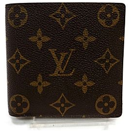 Louis Vuitton Monogram Marco Mens Wallet Portefeuille Slender Florin Multiple 855598