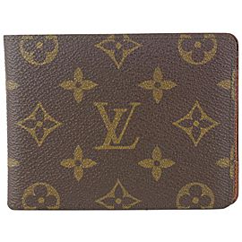 Louis Vuitton Monogram Men's Bifold Multiple Slender Marco Florin 820lv89