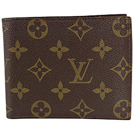 Louis Vuitton Monogram Multiple Slender Marco Florin Men's Bifold Wallet 17LVS1211