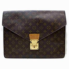 Louis Vuitton Monogram Porte Documents Senateur Pochette Briefcase Folder 860025