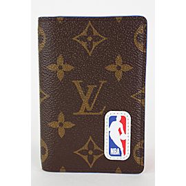 Louis Vuitton Ultra Rare LV x NBA Pocket Organizer Card Holder Wallet 7lvs1230