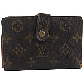 Louis Vuitton Monogram Porte Monnaie Viennois Kisslock Wallet 7lv1027