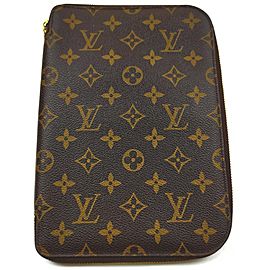 Louis Vuitton Large Monogram Zip Around Organizer Cluch Bag 862923