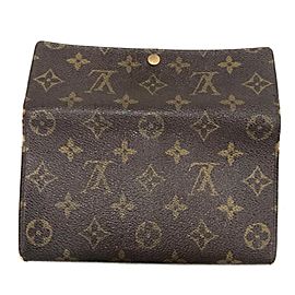 Louis Vuitton Brown Sarah Monogram Bifold 231481 Wallet