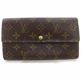 Louis Vuitton Long Monogram Sarah Wallet Porte Tresor Pochette Monnaie Credit 86158