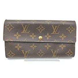 Louis Vuitton Monogra Long Sarah Wallet Pochette Monnaie Credit Porte Tresor 861587