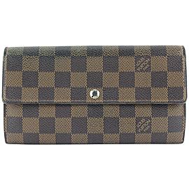 Louis Vuitton Damier Ebene Sarah Wallet Long Porte Tresor 317lvs517