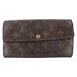 Louis Vuitton Monogram Bifold Porte Tresor Long Sarah Wallet 217986