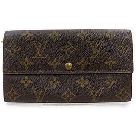 Louis Vuitton Monogram Long Sarah Wallet Porte Tresor 868586