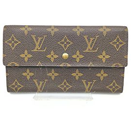 Louis Vuitton Monogram Long Sarah Wallet Porte Tresor International 861588