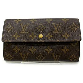 Louis Vuitton Monogram Trifold Long Sarah Wallet Porte Tresor International 861437