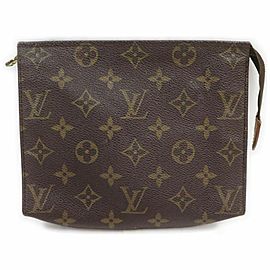 Louis Vuitton Monogram Poche Toilette 19 Cosmetic Toiletry Pouch MM 860946