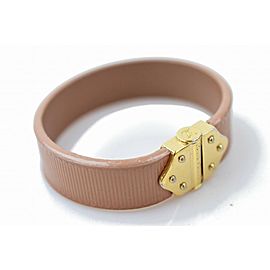 Louis Vuitton Taupe Spirit Bracelet Cuff Bangle 871641