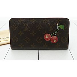 Louis Vuitton Limited Rare Monogram Cerise Cherry Zippy Wallet Cherries 860580