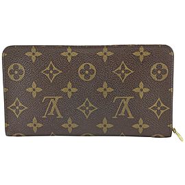 Louis Vuitton Monogram Long Zippy Wallet Zip Around 622lvs616