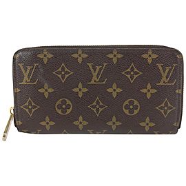 Louis Vuitton Monogram Long Zippy Wallet Zip Around Continental 910lv1