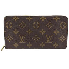 Louis Vuitton Monogram Long Zippy Wallet Zip Around Continental 916lv85