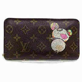 Louis Vuitton Monogram Panda Murakami Long Zippy Wallet Porte Monnaie Zippe 872895