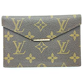 Louis Vuitton Ultra Rare Monogram Envelope Card Case Wallet Holder 862228