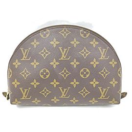 Louis Vuitton Monogram Cosmetic Pouch GM Trousse Demi Ronde 862382