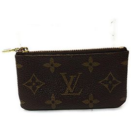 Louis Vuitton Monogram Pochette Cles Keychain Key Pouch 862770