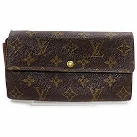 Louis Vuitton Monogram Long Sarah Wallet Porte Tresor Monnaie Credit 860817