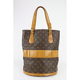 Louis Vuitton Monogram Marais Bucket GM Tote Bag 98lvs71