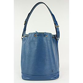 Louis Vuitton Blue Epi Leather Drawstring Bucket Noe 1LVN1025