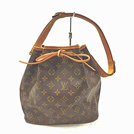 Louis Vuitton Monogram Petit Noe Drawstring Bucket Hobo 861502