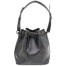 Louis Vuitton Black Epi Leather Petit Noe Drawstring bucket Hobo 8651816