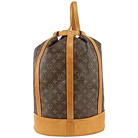 Louis Vuitton Monogram Randonnee GM Drawstring Bucket Sling Bag 1029lv56