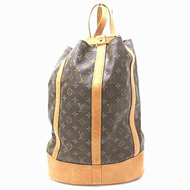 Louis Vuitton Monogram Randonnee GM with Pouch Drawstring Bucket 854314