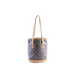 Louis Vuitton Bucket Petit Pm 225910 Brown Monogram Canvas Tote