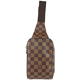 Louis Vuitton Damier Ebene Geronimos Bum Bag Fanny Pack Waist Pouch 106lv0