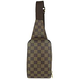 Louis Vuitton Damier Ebene Geronimos Bum Bag Fanny Pack Waist Pouch 1LV104