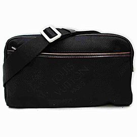 Louis Vuitton Waist Pouch Bumbag Fanny Pack Black Damier Geant 859198