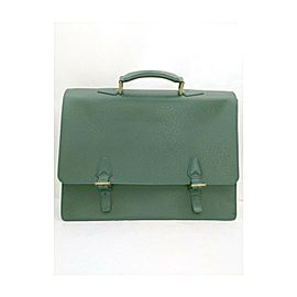 Louis Vuitton Green Taiga Leather Porte Documents Tashkent Attache Briefcase 863387