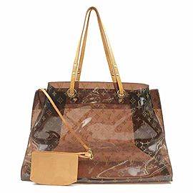 Louis Vuitton Large Clear Monogram Ambre Cabas Cruise GM Tote with Pu240005