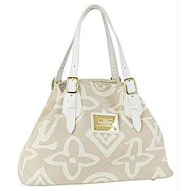 Louis Vuitton Cabas Limited Tahitienne Pm 13lva624 Beige Canvas Tote