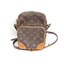 Louis Vuitton Camera Amazon Monogram 233962 Brown Coated Canvas Shoulder Bag