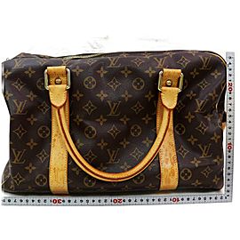 Louis Vuitton Carryall Duffle 872329 Monogram Boston Brown Coated Canvas Weekend/Travel Bag